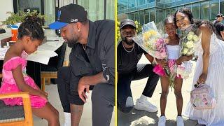 Gabrielle Union Daughter Kaavia Surprised Her Dad Dwyane Wade On Father's Day
