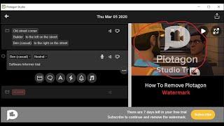 How to remove Plotagon Water mark work 