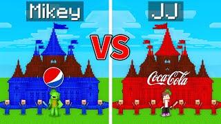 Mikey PEPSI vs JJ COCA COLA Kingdom in Minecraft (Maizen)