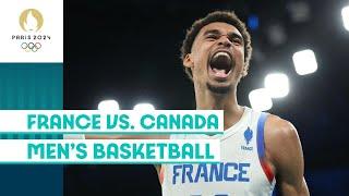 The Hosts Advance!  France vs. Canada  | Men's Basketball  | #Paris2024 Highlights