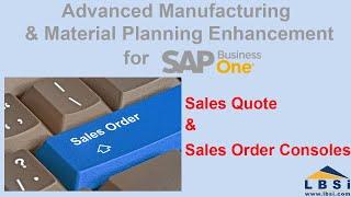 LBSi AMMP Enhancement for SAP Business One - Sales Quote and Sales Order Consoles