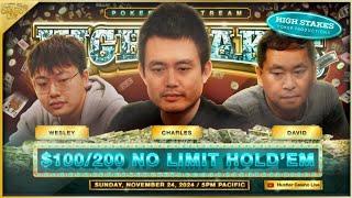 Wesley, Charles, Mariano Play Super High Stakes Poker $100/$200