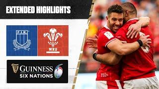 SIN BINS & HEARTBREAK | Extended Highlights | Italy v Wales