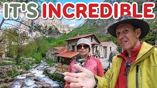 Full Time Motorhomers make INCREDIBLE Mountain Discovery | Bulnes, SPAIN