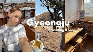 solo traveling outside of Seoul  Gyeongju vlog, unreal aesthetics, cafe’s, cute stores & food