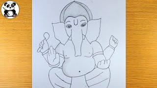 2024 simple ganpati pencil drawing | gods drawing ​⁠@TaposhiartsAcademy