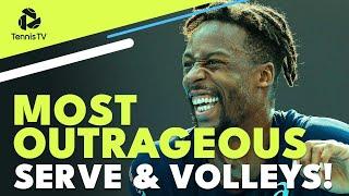 Most OUTRAGEOUS Serve & Volley Tennis Plays 