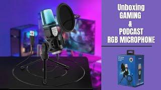 RGB Gaming & Streaming Microphone - Unboxing & Test - Best Budget Mic