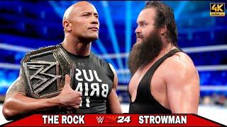 The Rock vs Braun Strowman | No Holds Barred Match | WRESTLEMANIA BLUE 2025 | WWE Jan 7,2025