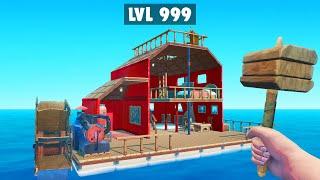 We BUILT The BEST FLOATING MANSION! (Raft)