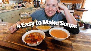 FOUR Easy to Make, Cozy Soup Recipes | So Delicious!