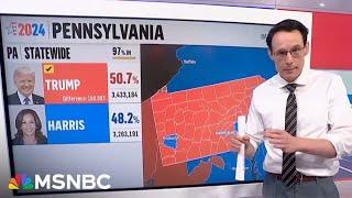 Kornacki: Big suburban areas stayed blue but they didn't get bluer this year