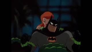 Poison Ivy smothers Batman with kisses