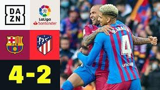 Spektakel bei Aubameyang- und Traore-Debüts: FC Barcelona - Atletico Madrid 4:2 | LaLiga | DAZN
