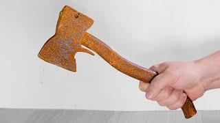 Restoring an Abandoned Hatchet! (Super Rusty)