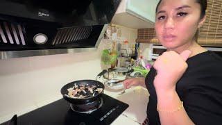 CENDAWAN GORENG SOSEJ JANIK | RESEPI RINGKAS UNTUK MAKAN MALAM