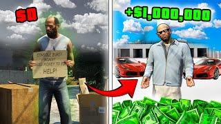 $0 JADI $1,000,000 DALAM 24 JAM TAPI KERJA HALAL - GTA 5 MOD