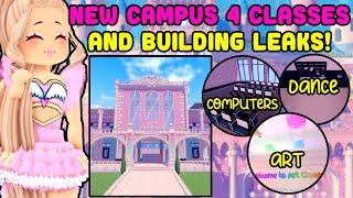 NEW Campus 4 Classes And Building Leaks Royale High Update News