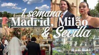 VLOG EUROPA: Casamento Cesca, Feira de Design de Milão a convite da Melissa e full tour de Madrid