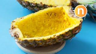 Pineapple Bowl | Mangkuk Buah Nanas: How to by Nyonya Cooking