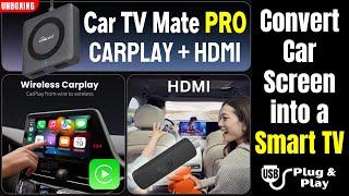 NEW Ottocast Car TV Mate PRO  |  CarPlay + HDMI USB Adapter  |  UNBOXING REVIEW