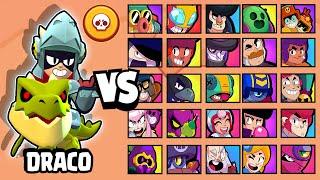 DRACO vs ALL BRAWLERS | NEW LEGENDARY BRAWLER | BRAWL STARS