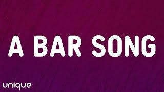 Shaboozey - A Bar Song (Tipsy) (Lyrics) "someone pour me up a double shot of whiskey"