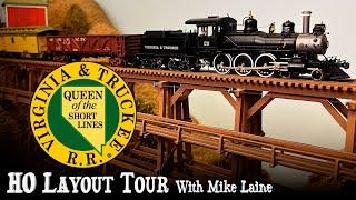 Virignia & Truckee V&T HO Scale Layout Tour with Mike Laine