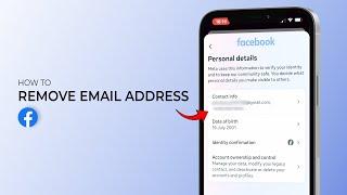 How to Remove Email Address on Facebook?