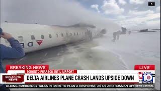 Delta Airlines jet crash lands in Toronto