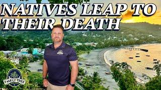 GRENADIAN CARIB INDIANS LEAP TO THEIR DEATH