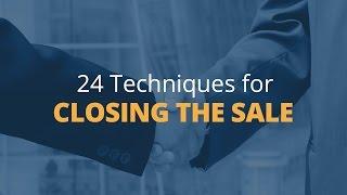 Brian Tracy's 24 Techniques for Closing the Sale - 1