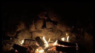 Real Fireplace, No LOOP. Relaxing crackling noise.