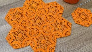 WONDERFUL CROCHET PATTERN Tiny Dress Runner Table Motif