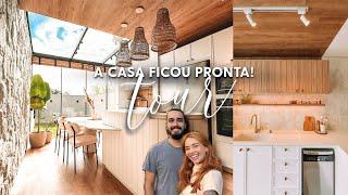 TOUR - A casa ficou pronta! Estilo Boho / Contemporâneo Naturalista