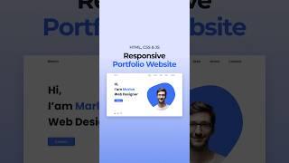 Responsive Portfolio Website HTML CSS JavaScript