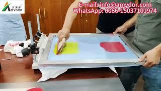 Amydor Silk Screen Printing Plate Making Process, Digital Screen Printer from Computer Printing