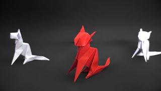 How to Fold an Origami Cat - Intermediate level