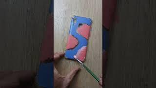 Diy phone cover with acrylic - paint phone back cover