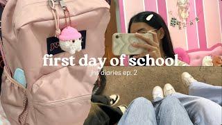  jhs diaries ep: 2 | first day of school  | nina’s diary | philippines 