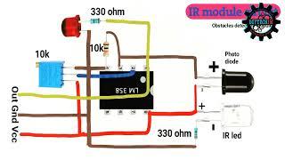 Diy IR sensor module | Module circuit diagram | Recommended projects