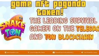 Game NFT free to play, pagando token, BOT de TELEGRAM, SnakeTON, jogo da cobrinha! Divertido e facil