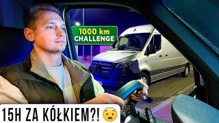 Przejechałem 1000 km ELEKTRYCZNYM DOSTAWCZYM Mercedesem eSprinterem  Praca jako kierowca...
