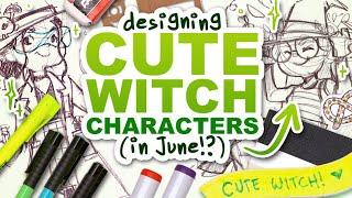 ITS NOT HALLOWEEN YET! | Designing Cute Witch Characters with a limited Color Palette