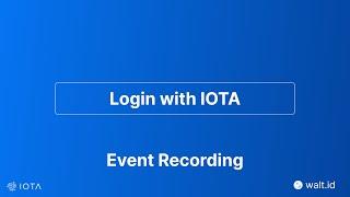 Login With IOTA