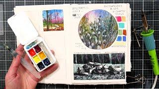 Sketching Palette Made from Roadside Trash