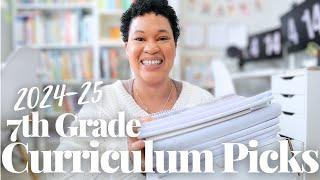 7TH GRADE HOMESCHOOL CURRICULUM PICKS 2024-2025 HOMESCHOOL YEAR