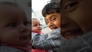 Hammad meets with his cousin / #cutebaby #baby #trending #shortvideo