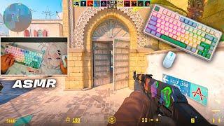 CS2 Dust 2 Gameplay (No Commentary)Only Relaxing Keyboard Sounds Aula F75 ASMR Chill 