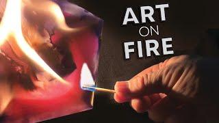 Level up your Alcohol Ink Art with 18 Experiments with FIRE! 